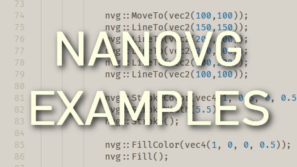 NanoVG Examples